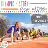 Free Olympic History Reading Passage and Timeline Activity