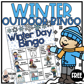 Preview of Free Outdoor Snow Day Bingo Choice Board