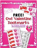 Valentine's Day Free Owl Bookmarks