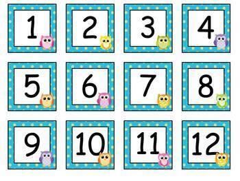 Printable Classroom Calendar Numbers  Printable calendar numbers, Calendar  numbers, Classroom calendar