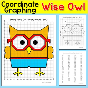 Wise Owl Coordinate Graphing Picture - Plotting Points End of the Year