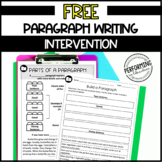 Free Paragraph Writing Intervention | How to Write a Parag