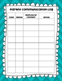 Free Parent Communication Log