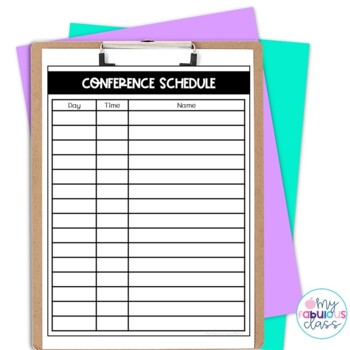 Free Parent Teacher Conference Forms by My Fabulous Class | TPT