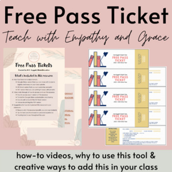 Preview of Free Pass Tickets, Teaching with Empathy and Grace