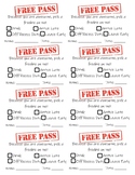 Free Pass for Staff