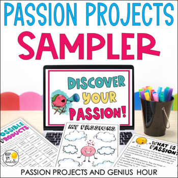 Preview of Free Passion Projects for Kids Sampler - Genius Hour | Project Based Learning