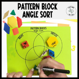 Free Pattern Block Angle Measuring Sorting Activity