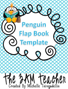 Preview of Free Penguin Flap Book Template