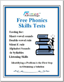 Free Phonics Skills Test by Phonics Advantage™