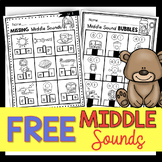 Free Phonics Worksheets - Middle Sounds in CVC Words Media