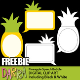 Free Pineapple Speech Bubble Clipart