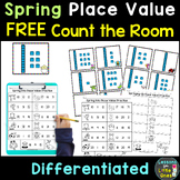 Free Place Value (10-20) Spring Math Count / Write the Roo
