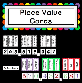 Free Place Value Cards
