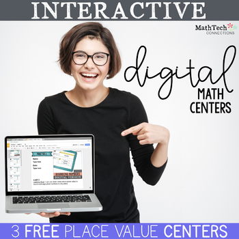 Preview of Free Place Value Digital Math Centers