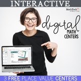 Free Place Value Digital Math Centers