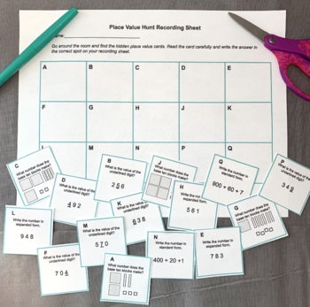 Free Place Value Math Game for Second Grade by Cait's Creations | TpT