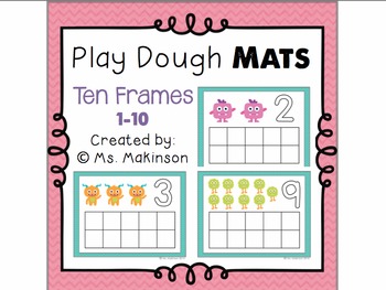 Free Play Dough Mats Ten Frames By Ms Makinson Teachers Pay