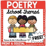 Free Poetry Unit School | Easel Activity Distance Learning