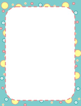 Free Polka Dot Border by The Merry Mathematician | TpT
