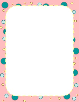 Free Polka Dot Border by The Merry Mathematician | TpT