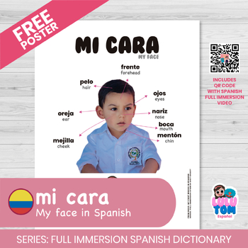 Free Poster. Mi Face in SPANISH. Mi Cara.PartA by LULUTOM by Nihao My ...