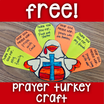 Preview of Free!  Prayer Turkey - Religious, Thanksgiving