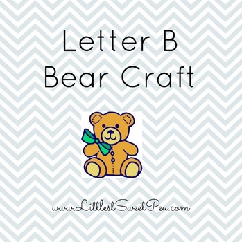 Preview of Free Preschool Letter Craft- Letter B