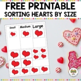 Free Preschool Valentine's Day Heart Sorting Activty