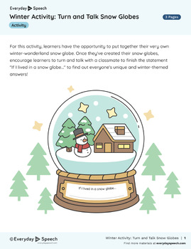 Preview of Free Preschool Winter-Themed Snow Globe Craft