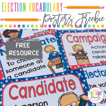 Preview of Free Presidential Election Vocabulary Posters