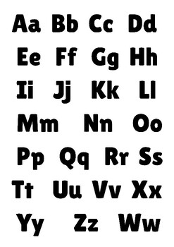 Free Printable Alphabet Letters Upper and Lower Case PDF by Joana's ...