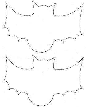 bat drawing template