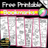Free Printable Bookmarks: August