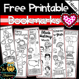 Free Printable Bookmarks: February