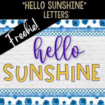 Preview of Free Printable Bulletin Board Letters | Hello Sunshine