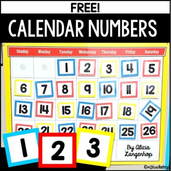 printable numbers 1 31 teaching resources teachers pay teachers