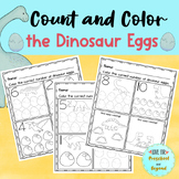 Count and Color the Dinosaur Eggs