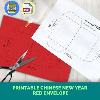 Preview of Printable DIY Chinese New Year Red Envelope Template