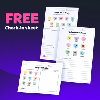 Preview of Free Printable Daily ( SEL) Student Check-In