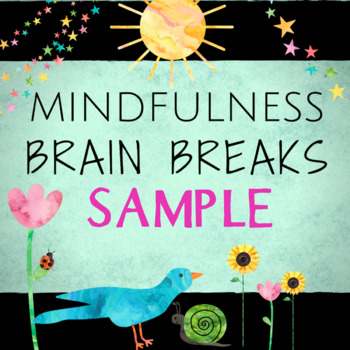 Preview of Free Printable & Digital Mindfulness Brain Breaks for Social Emotional Learning