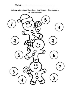 free printable gingerbread dice game by analinda marlett tpt