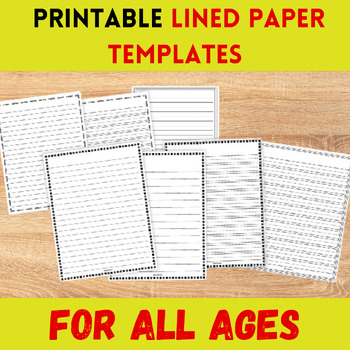 Preview of Printable Lined Paper Templates