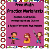 Free Printable Math Practice Worksheets With Fun Fast Food Border