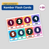 Printable Number Flash Cards 1-20 for Home/School - Great 