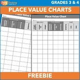 Free Printable Place Value Charts to Hundred Thousands and