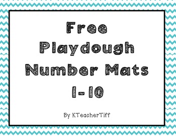 Play-Doh Mats Printable Digital Download - Numbers/Counting