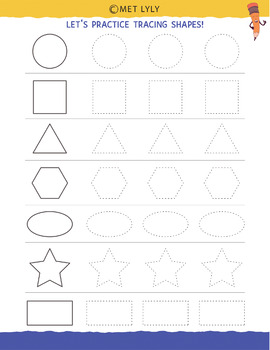 Free Printable Preschool Worksheets Tracing Letters, Numbers, Shapes ...