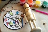 Free Printable "Students like you paint bright futures" Tag