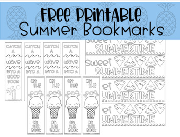 Printable bookmark template